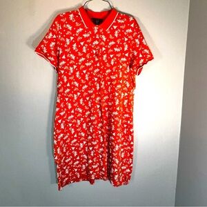 Tommy Bahama Polo Shirt XLT XL Tall Orange Palm Trees Sail Boats‎